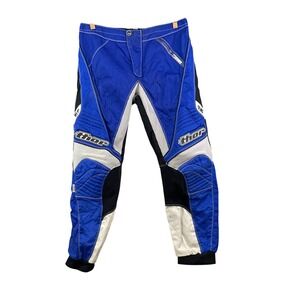 Thor Motocross Pants Mens 36 Blue Black White Racing MX Riding Gear Biker Moto